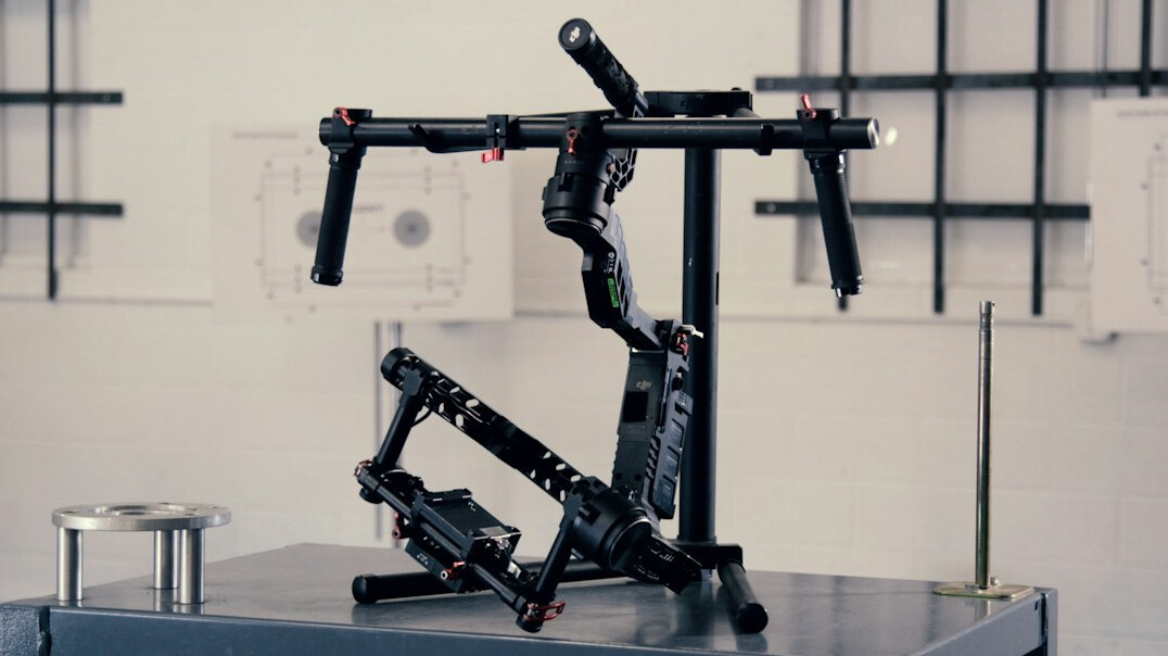 Professional television camera mounted on a studio dolly